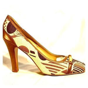 FRANCO BARBIERI LINEN PUMPS 9M MADE IN ITALY